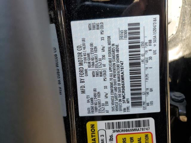 2021 FORD BRONCO SPORT BIG BEND 3FMCR9B6XMRA78747