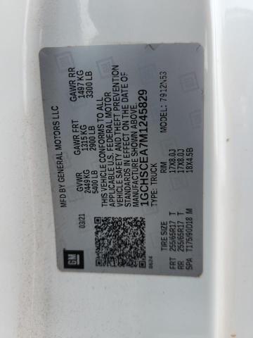 2021 CHEVROLET COLORADO LT 1GCHSCEA7M1245829