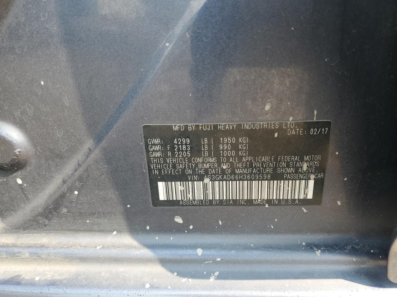 SUBARU IMPREZA PREMIUM PLUS