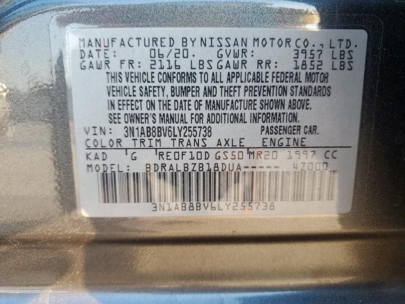 2020 NISSAN SENTRA S - 3N1AB8BV6LY255738