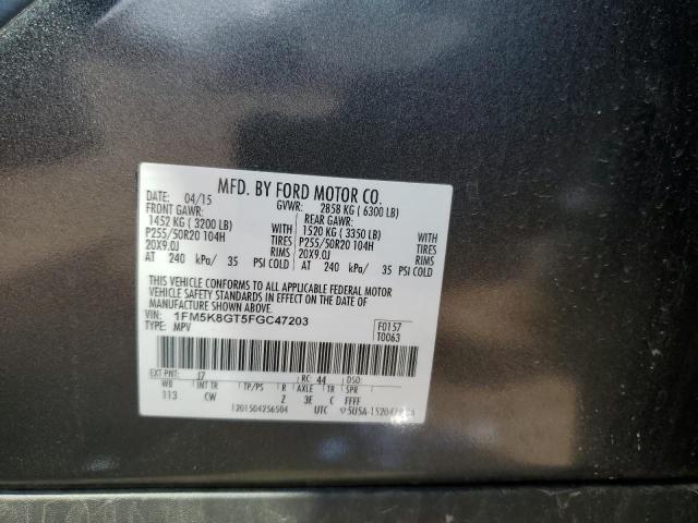 2015 FORD EXPLORER S - 1FM5K8GT5FGC47203
