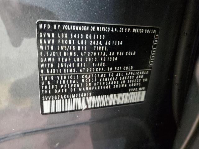 2018 VOLKSWAGEN TIGUAN SE 3VV2B7AX4JM218059