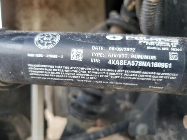 2022 POLARIS SPORTSMAN 4XASEA578NA160951