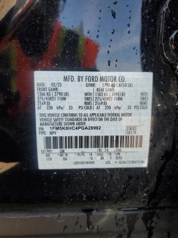 2023 FORD EXPLORER P 1FM5K8HC4PGA28992