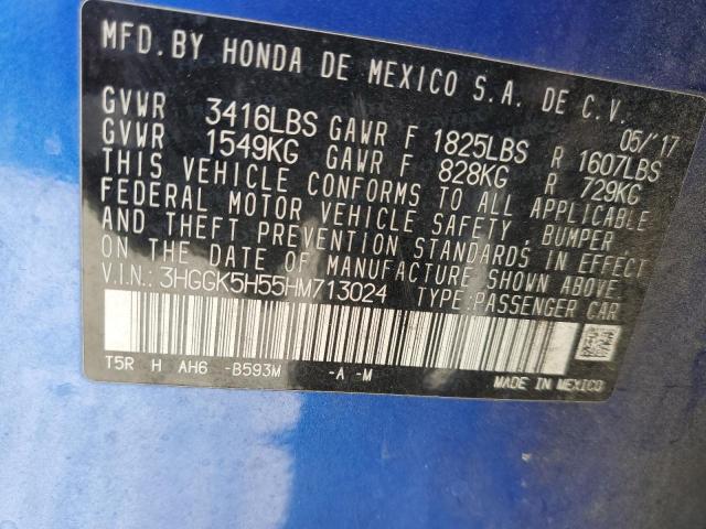 2017 HONDA FIT LX - 3HGGK5H55HM713024