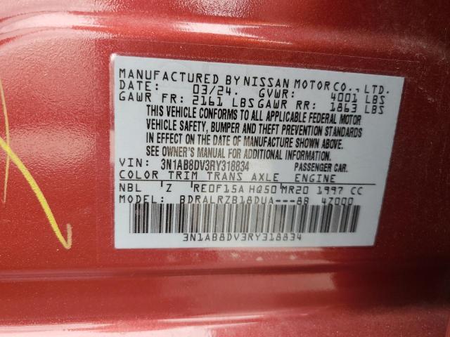 2024 NISSAN SENTRA SR 3N1AB8DV3RY318834