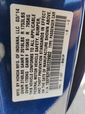 2014 HONDA CIVIC LX - 19XFB2F58EE229902