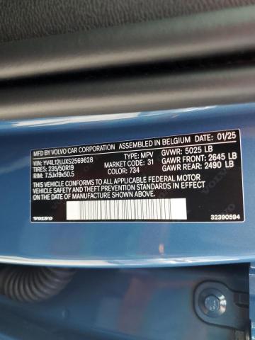 2025 VOLVO XC40 CORE YV4L12UJXS2569628