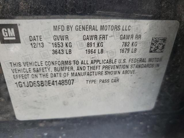 2014 CHEVROLET SONIC LT - 1G1JD6SB0E4148507