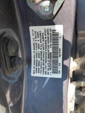 2020 HONDA INSIGHT EX 19XZE4F53LE000508