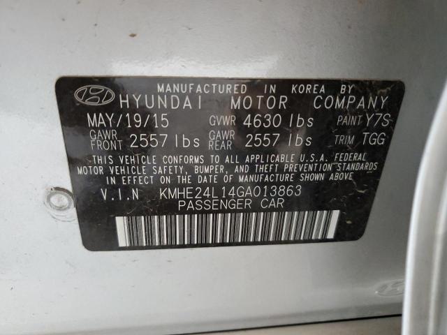 2016 HYUNDAI SONATA HYB KMHE24L14GA013863