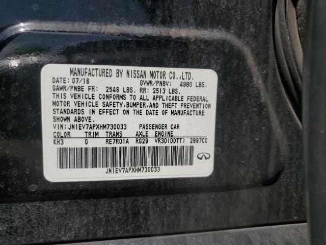 2017 INFINITI Q50 PREMIU JN1EV7APXHM730033