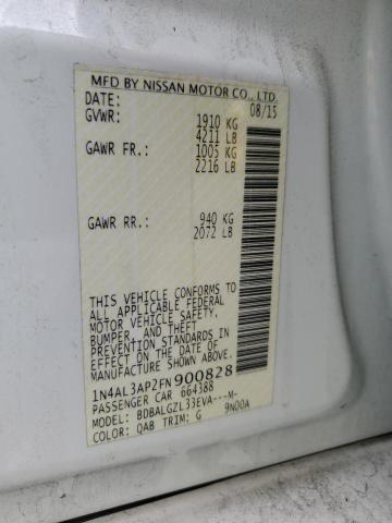 2015 NISSAN ALTIMA 2.5 - 1N4AL3AP2FN900828