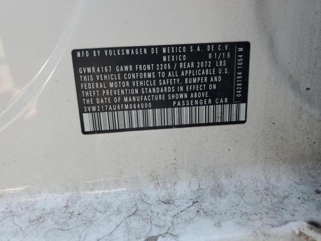 2015 VOLKSWAGEN GOLF 3VW217AU6FM064000