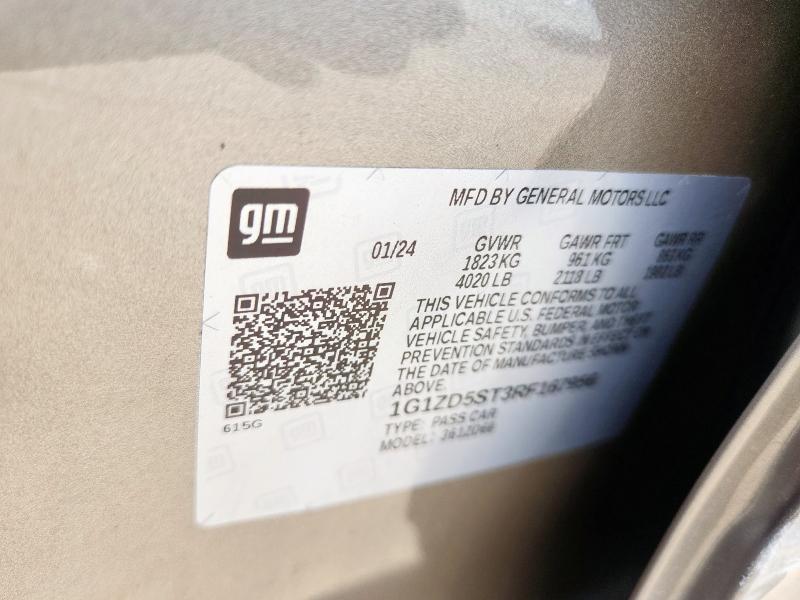 2024 CHEVROLET MALIBU LT 1G1ZD5ST3RF167956
