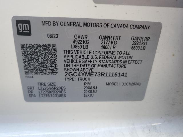 2024 CHEVROLET SILVERADO K2500 CUSTOM 2GC4YME73R1116141