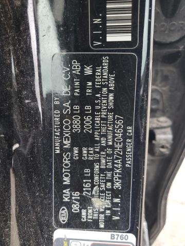 2017 KIA FORTE LX 3KPFK4A72HE046567