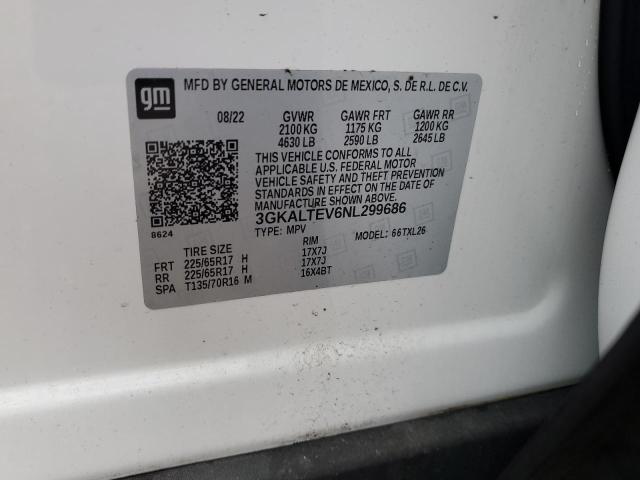 2022 GMC TERRAIN SL 3GKALTEV6NL299686