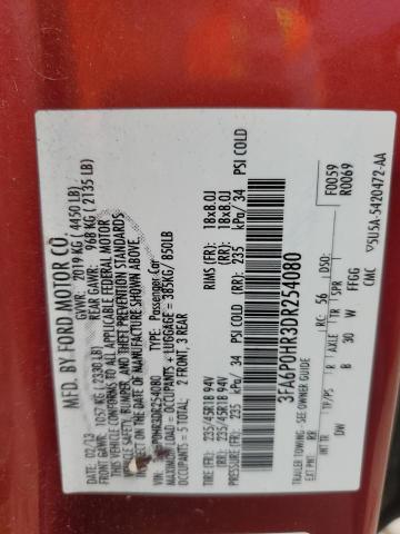 2013 FORD FUSION SE - 3FA6P0HR3DR254080