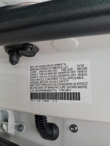 2025 HONDA PASSPORT T 5FNYF8H66SB007774