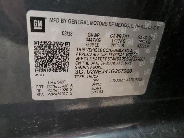 2018 GMC SIERRA K15 - 3GTU2NEJ4JG357060