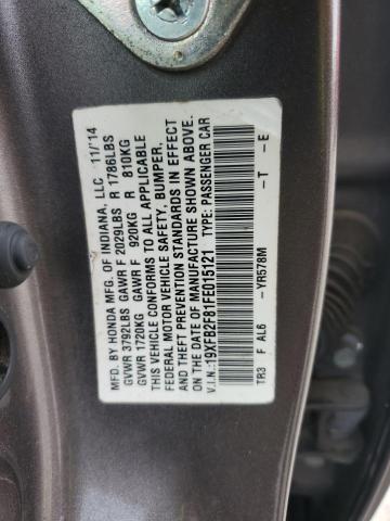 2015 HONDA CIVIC EX 19XFB2F81FE015121