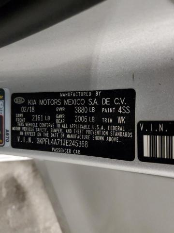 2018 KIA FORTE LX #3280461164