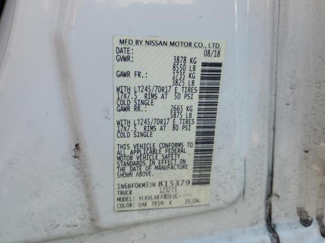 2018 NISSAN NV 1500 S 1N6BF0KM3JN815379