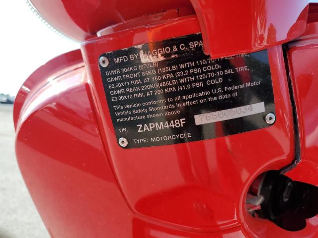 2006 VESPA LX 150 ZAPM448F765005034