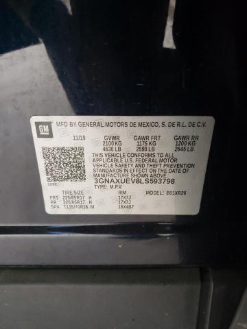 2020 CHEVROLET EQUINOX LT - 3GNAXUEV8LS593798