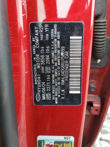 2024 HYUNDAI ELANTRA SEL KMHLS4DG8RU758899