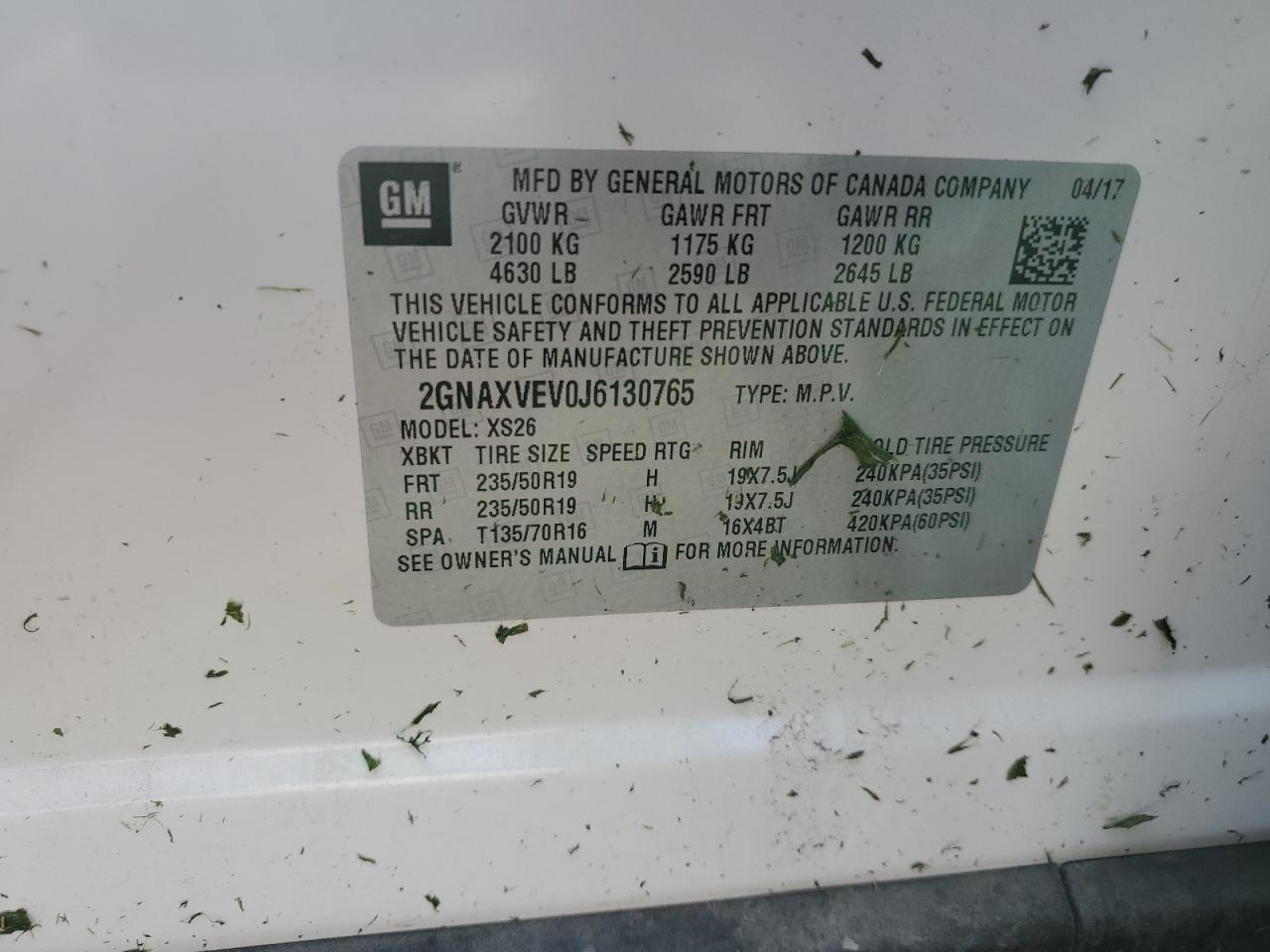 CHEVROLET EQUINOX PREMIER