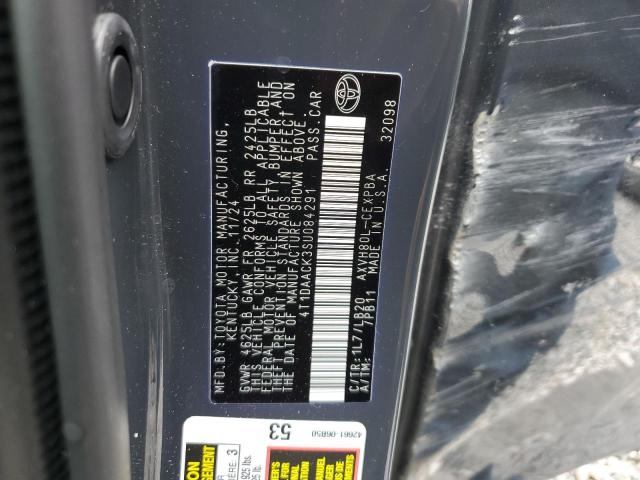 2025 TOYOTA CAMRY XSE 4T1DAACK3SU084291