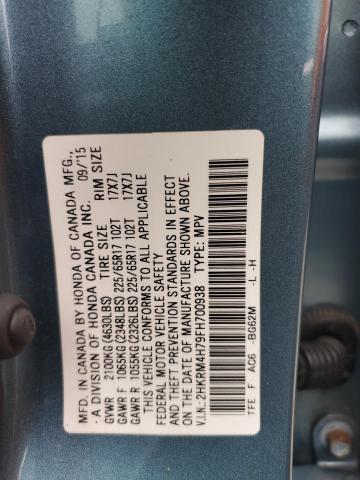 2015 HONDA CR-V EXL - 2HKRM4H79FH700938