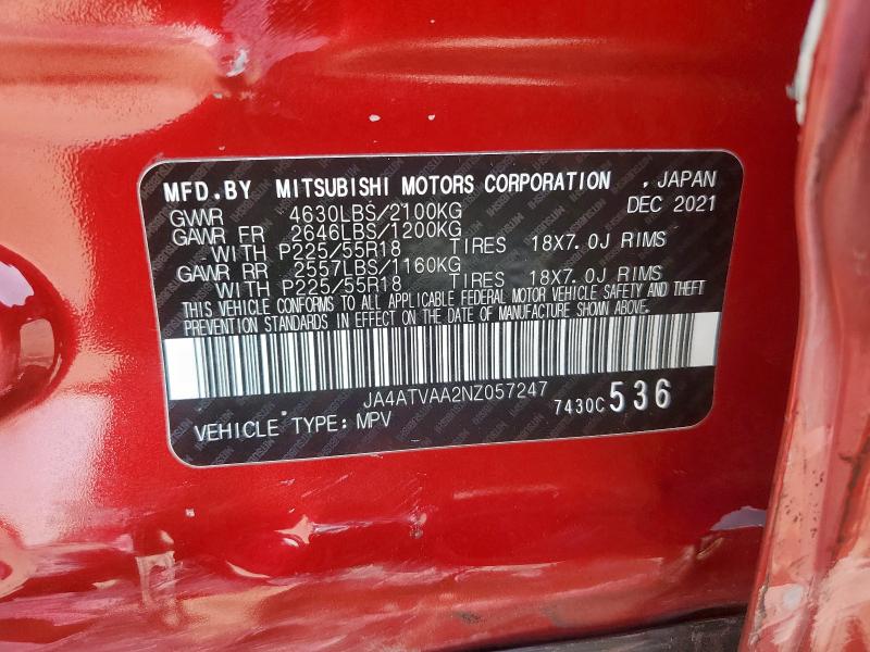 2022 MITSUBISHI ECLIPSE CR JA4ATVAA2NZ057247