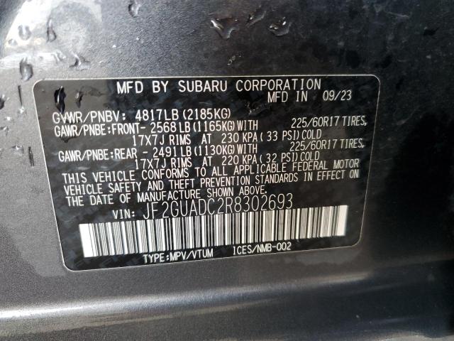 2024 SUBARU CROSSTREK - JF2GUADC2R8302693