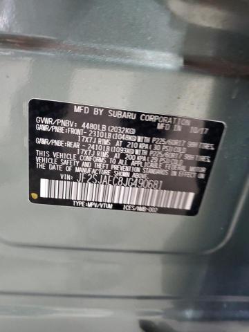 2018 SUBARU FORESTER 2 JF2SJAEC8JG490681