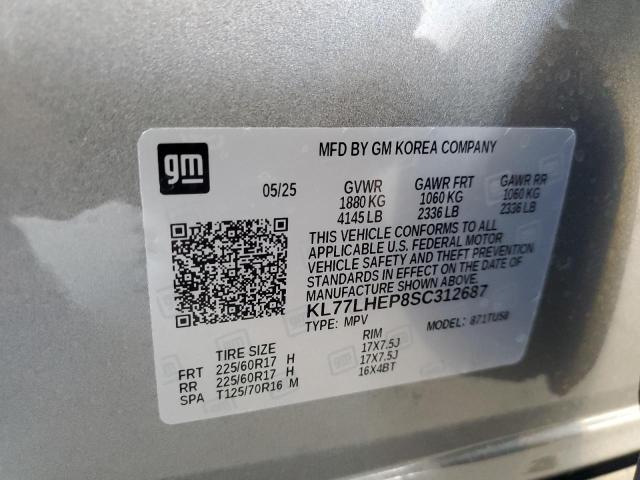 2025 CHEVROLET TRAX 1LT KL77LHEP8SC312687