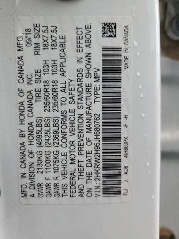 2018 HONDA CR-V TOURI 2HKRW2H95JH680762