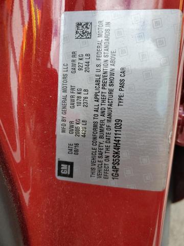 2017 BUICK VERANO 1G4PS5SK4H4111039