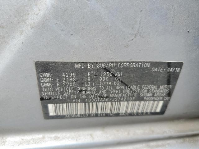 2018 SUBARU IMPREZA 4S3GTAA67J3742197