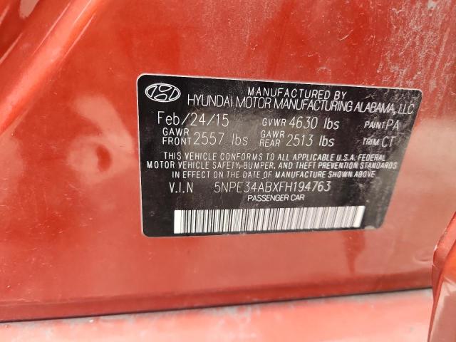 2015 HYUNDAI SONATA SPO - 5NPE34ABXFH194763