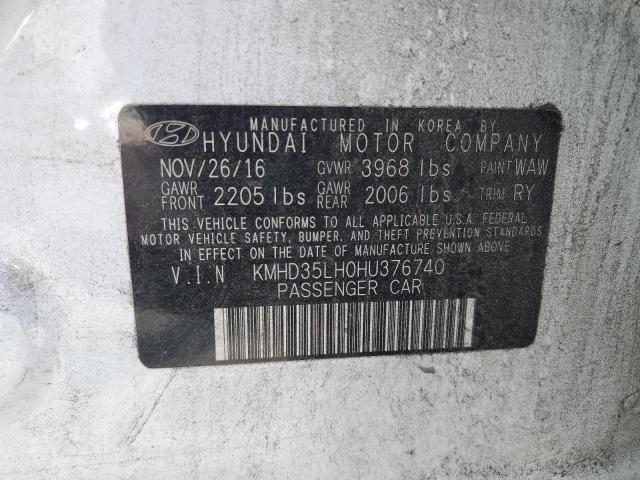 2017 HYUNDAI ELANTRA GT KMHD35LH0HU376740