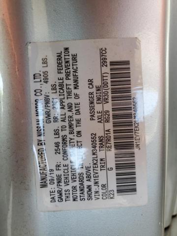 2020 INFINITI Q60 PURE JN1EV7EK2LM340552