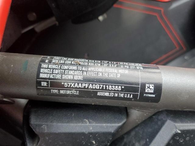 2016 POLARIS SLINGSHOT SL 57XAAPFA0G7118388