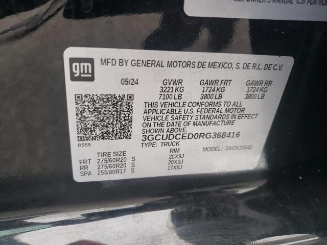 2024 CHEVROLET SILVERADO K1500 TRAIL BOSS CUSTOM 3GCUDCED0RG368416