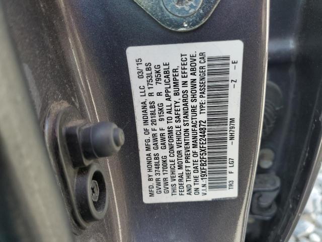 2015 HONDA CIVIC LX 19XFB2F5XFE244872
