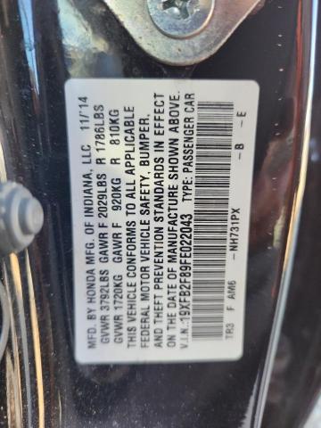 2015 HONDA CIVIC EX - 19XFB2F89FE022043
