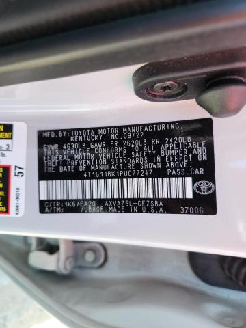 2023 TOYOTA CAMRY SE NIGHT SHADE 4T1G11BK1PU077247