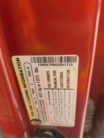 2016 FORD EXPLORER L - 1FM5K7F89GGB41216